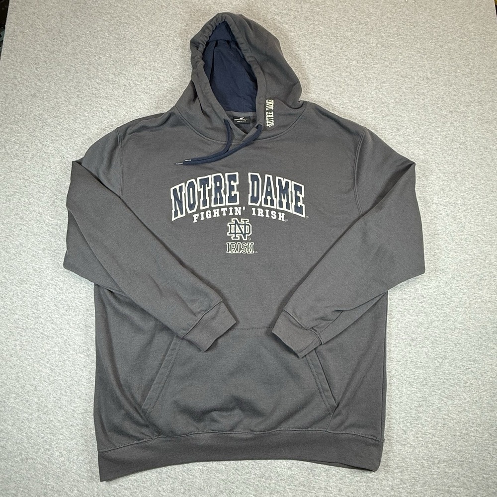 Colosseum Stitched Notre Dame Mens Fighting Irish Pullover Hoodie Sweatshirt 2XL